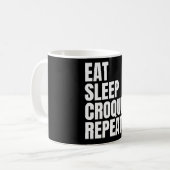 lustiges Krocket Kaffeetasse (Vorderseite Links)
