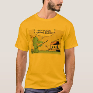 Lustiges Krokodil-Cartoon-Shirt T-Shirt