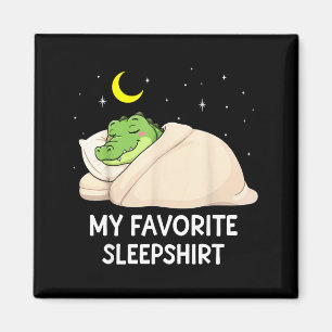 Lustiges Krokodil Lieblings-Schlafshirt Pyjama Zoo Magnet