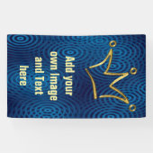 Lustiges Kronengold + Ihr backgr. u. Text Banner (Horizontal)