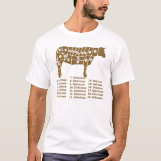 Lustiges Kuh-Diagramm T-Shirt