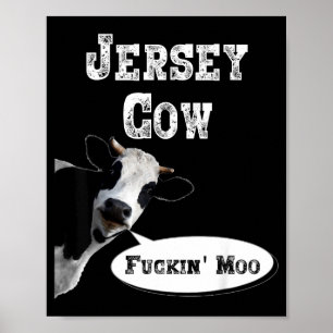 Lustiges Kuh-Shirt New Jersey Kuhliebhaber Farm-Ti Poster