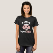 Lustiges Kuh-Wortspiel-T-Shirt T-Shirt (Vorne ganz)