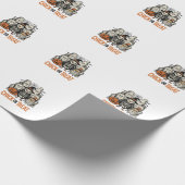Lustiges Küken oder Halloween-Huhn Grafik_1 Geschenkpapier (Ecke)