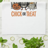 Lustiges Küken oder Halloween-Huhn Grafik_1 Geschirrtuch (Gefaltet)