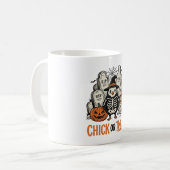 Lustiges Küken oder Halloween-Huhn Grafik_1 Kaffeetasse (Vorderseite Links)