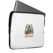 Lustiges Küken oder Halloween-Huhn Grafik_1 Laptopschutzhülle (Vorne Rechts)