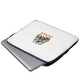 Lustiges Küken oder Halloween-Huhn Grafik_1 Laptopschutzhülle (Vorne Knopf)