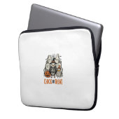 Lustiges Küken oder Halloween-Huhn Grafik_1 Laptopschutzhülle (Vorderseite Links)