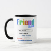 Lustiges kundenspezifisches bester Freund-Geschenk Tasse (Links)