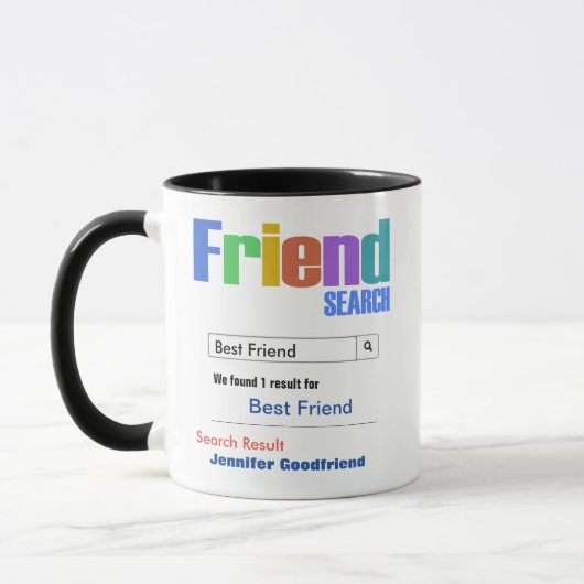 Lustiges kundenspezifisches bester Freund-Geschenk Tasse (Links)