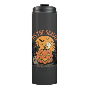 Lustiges Kürbis-Halloween-Wortspiel-Design2 (2)_1 Thermosbecher