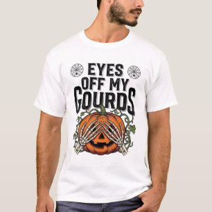 Lustiges Kürbiskleid Augen weg von meinen Kürbisse T-Shirt