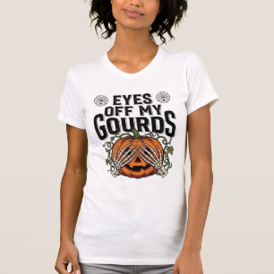 Lustiges Kürbiskleid Augen weg von meinen Kürbisse T-Shirt