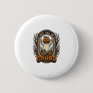 Lustiges Kürbisshirt Vintage Gravur Halloween Co Button