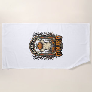 Lustiges Kürbisshirt Vintage Gravur Halloween Co Strandtuch