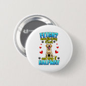 Lustiges Labrador Retriever-Design für Hundebesitz Button (Vorne & Hinten)