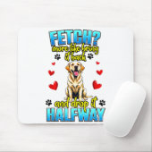 Lustiges Labrador Retriever-Design für Hundebesitz Mousepad (Mit Mouse)