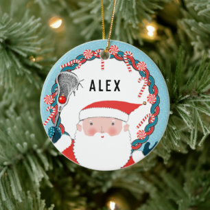 Lustiges Lacrosse-Andenken Keramik-Ornament Keramik Ornament