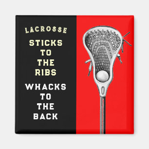 Lustiges Lacrosse Magnet
