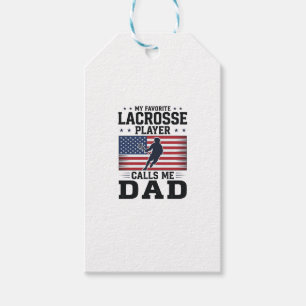 Lustiges Lacrosse-Vater-Amerikanische-Flagge-Vinta Geschenkanhänger