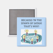 lustiges Laichen Magnet (Vorderseite/Rückseite)