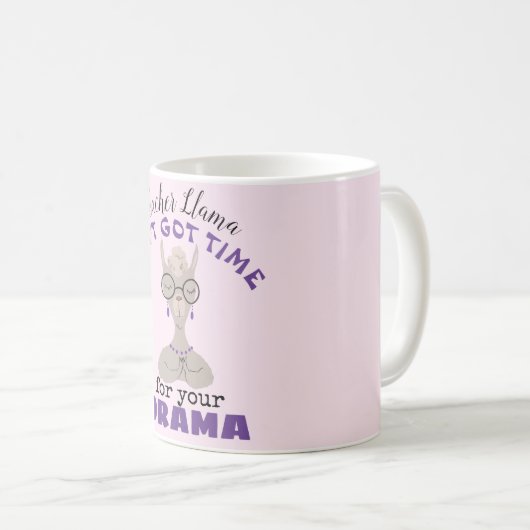 Lustiges Lama-Lehrer-Geschenk Kaffeetasse (VorderseiteRechts)