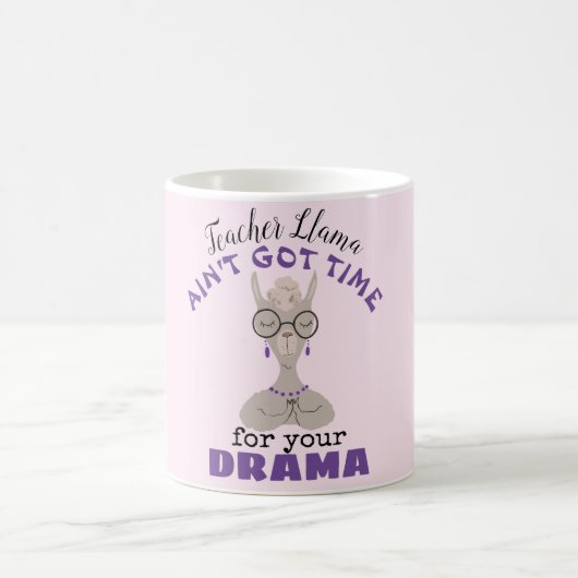 Lustiges Lama-Lehrer-Geschenk Kaffeetasse (Mittel)
