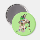 lustiges Lama Magnet (Vorderseite/Rückseite)
