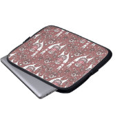 Lustiges Lama-Muster Laptopschutzhülle (Vorne Knopf)