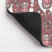 Lustiges Lama-Muster Mousepad (Ecke)