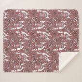 Lustiges Lama-Muster Sherpadecke (Vorderseite (Horizontal))