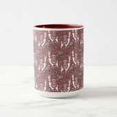 Lustiges Lama-Muster Tasse (Zentrum)