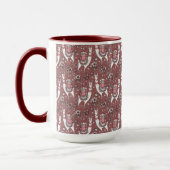 Lustiges Lama-Muster Tasse (Links)