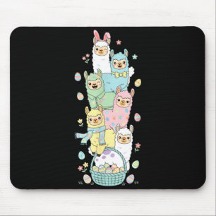 Lustiges Lama-Oster-Ei-Kinder-Männer-Frauen-Oster- Mousepad