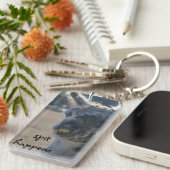 Lustiges Lama-Schlüsselkette, Spucken geschieht Schlüsselanhänger (Vorderseite rechts)