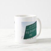Lustiges Landstraßen-Zeichen-großes Kaffeetasse (VorderseiteRechts)
