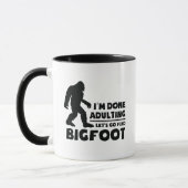 Lustiges Lasst uns Bigfoot-Geschenk finden Tasse (Links)