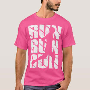 Lustiges Laufen Für Männer Jungen Marathonläufer L T-Shirt