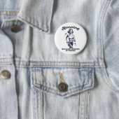 Lustiges Laufen Weil Mord Falsch ist Retro Button (Beispiel)