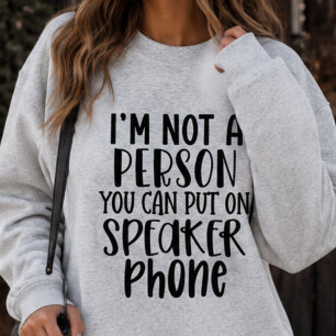 Lustiges Lautsprecher-Sarkastischer-Crewneck-Pullo Sweatshirt