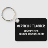 Lustiges Leben als Schullehrer Schlüsselanhänger (Rückseite)