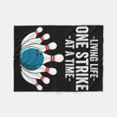 Lustiges Leben, ein Strike auf einmal Geschenk Bow Fleecedecke (Vorderseite (Horizontal))