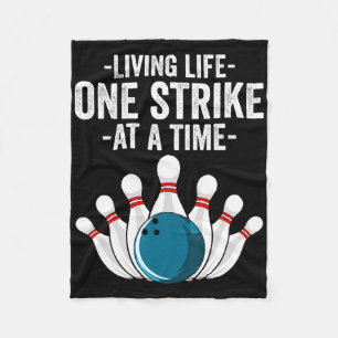 Lustiges Leben, ein Strike auf einmal Geschenk Bow Fleecedecke