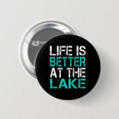 Lustiges Leben ist besser am See Camping Sommer Va Button (Vorne & Hinten)