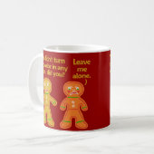 Lustiges Lebkuchen-Fake-TAN-Weihnachten Kaffeetasse (Vorderseite Links)