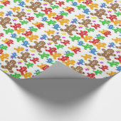 Lustiges Lebkuchen-Mann-Packpapier Geschenkpapier (Ecke)