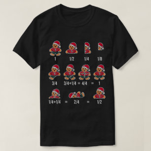 Lustiges Lebkuchen-Weihnachts-Mathe-Design T-Shirt