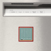 Lustiges Lehrer-Dank-Magnet Magnet (In Situ (Geschirrspüler))