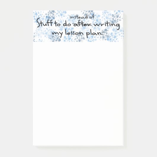 Lustiges Lehrer-Geschenk Post-it Klebezettel (Vorderseite)